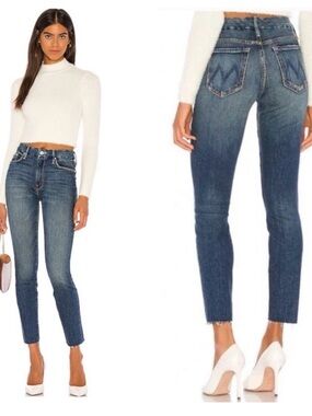 MOTHER The Looker Ankle Fray in Gutterpunk size 25